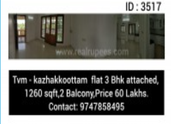 Flat Kazhakuttam,Trivandrum